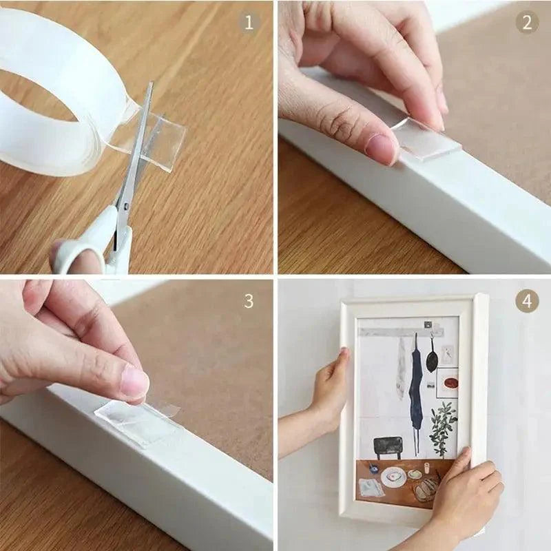 Double Sided Magic Transparent Reusable Waterproof Tape