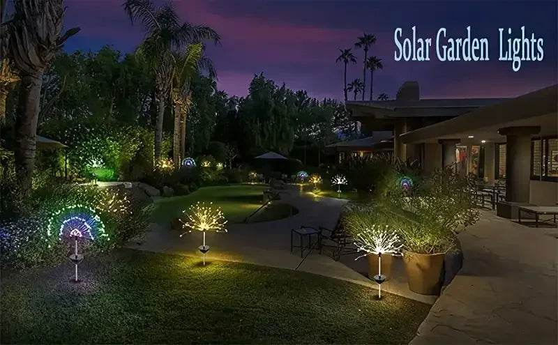 Solar Fireworks Lights