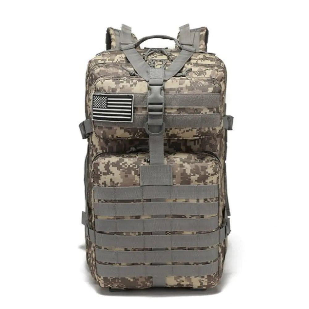 42L Tactical Backpack with USA Patch | Military Hiking & Camping Pack