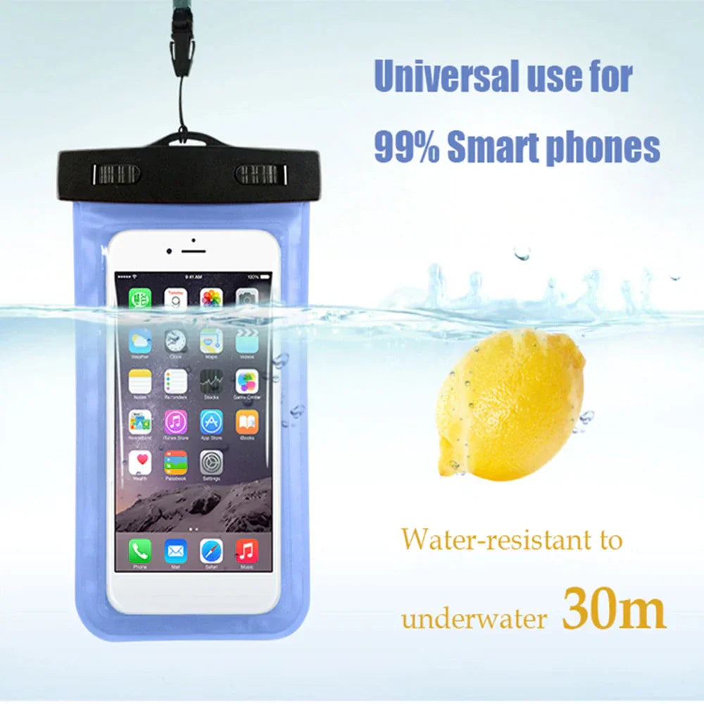 Waterproof Floating Phone Pouch Dry Bag | 3-Pack for Camping & Water Sports