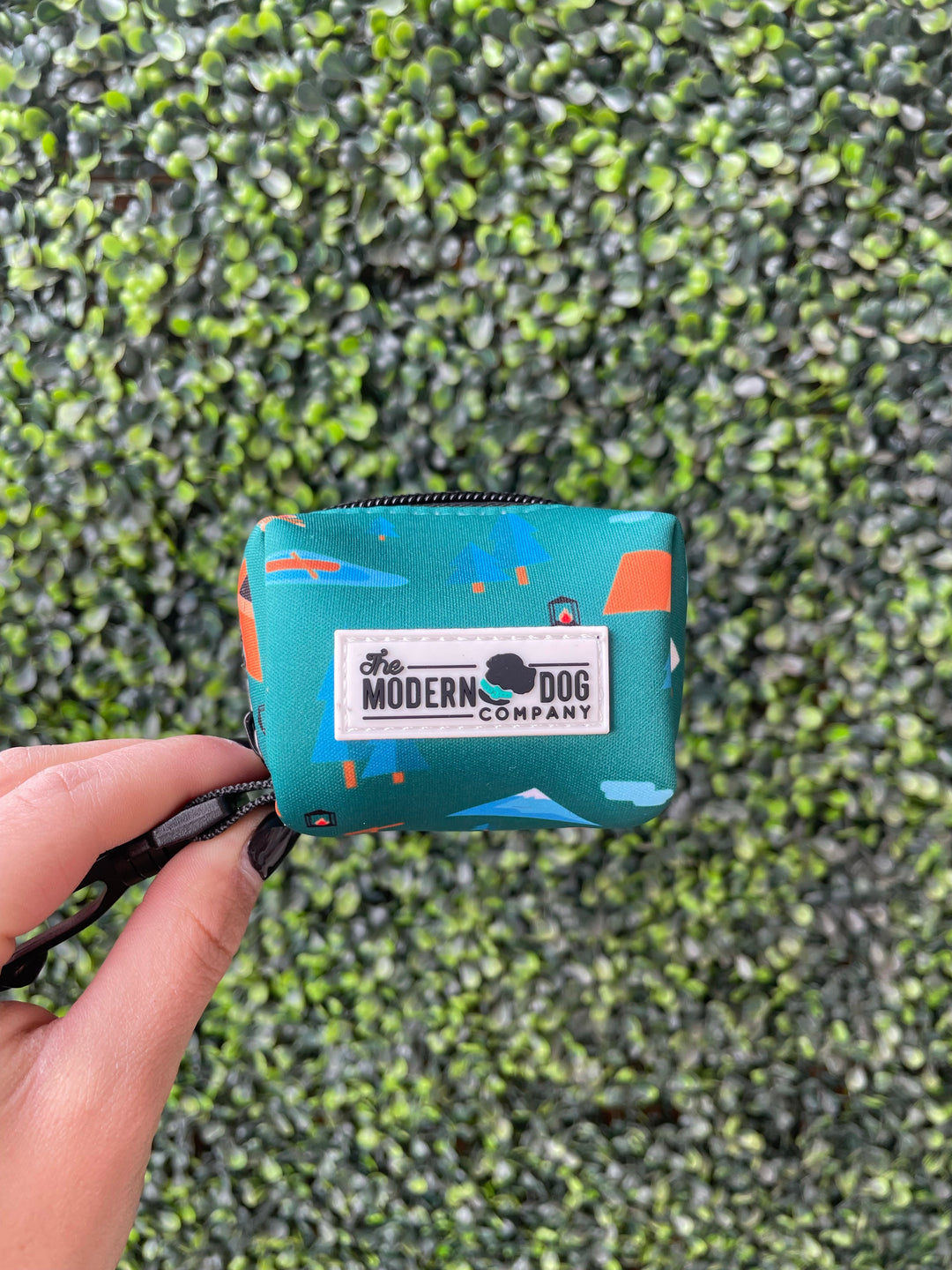 Camping Print Poop Bag Holder