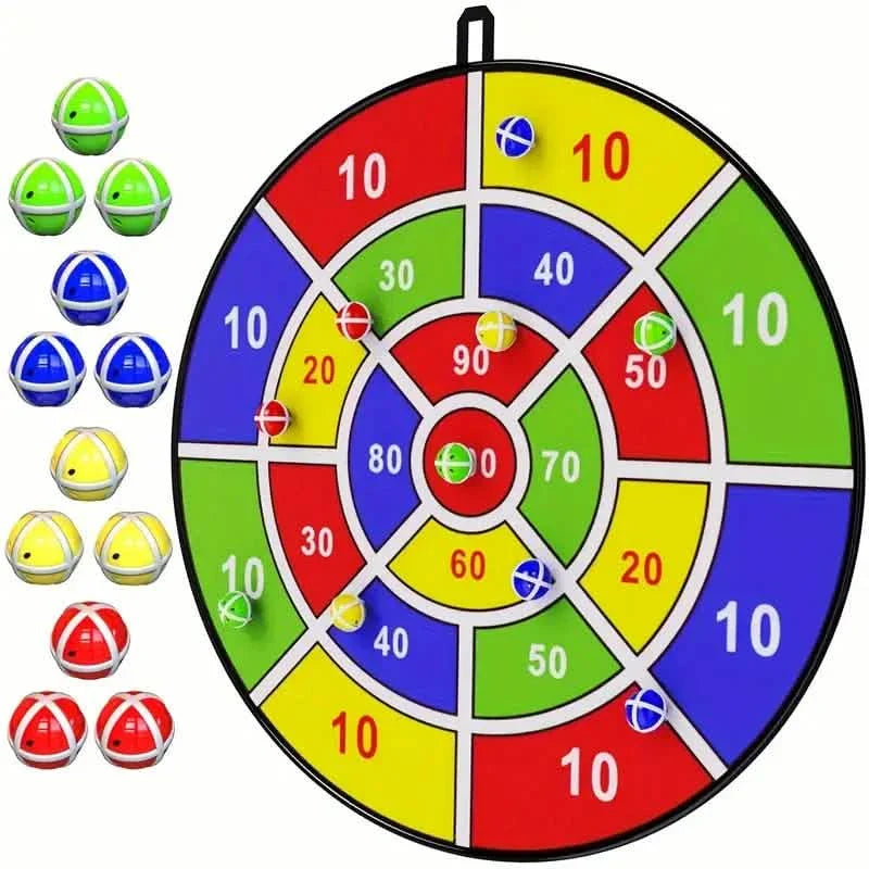 Large Dart Board With Sticky Balls
