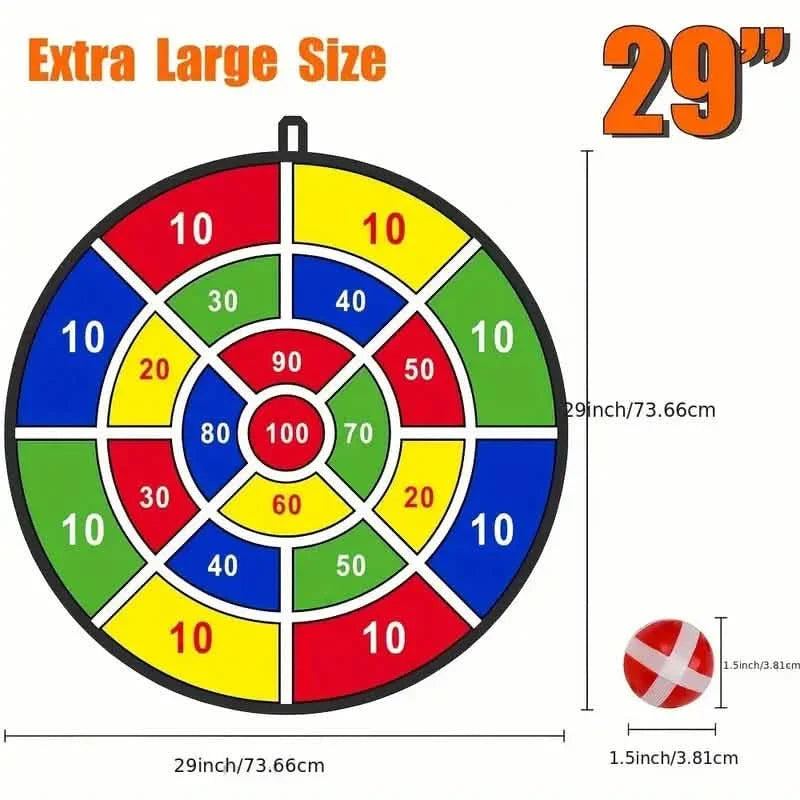 Large Dart Board With Sticky Balls