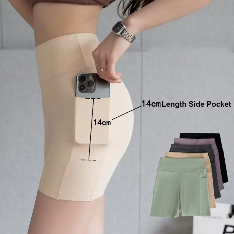Summer Seamless Safety Shorts | Anti-Chafe Shorts for Camping & Outdoor Activities