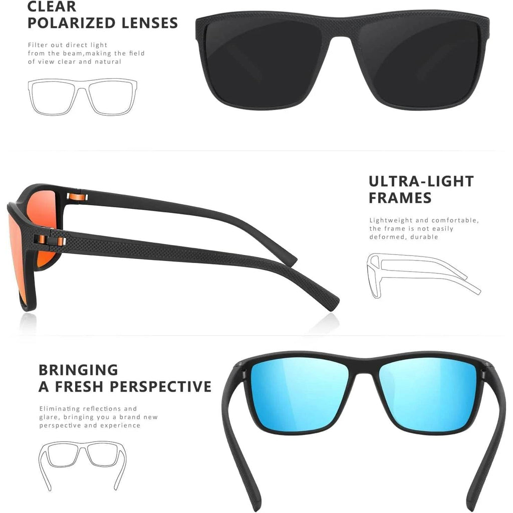 3-Pack Polarized Sunglasses – UV400 Anti-Glare