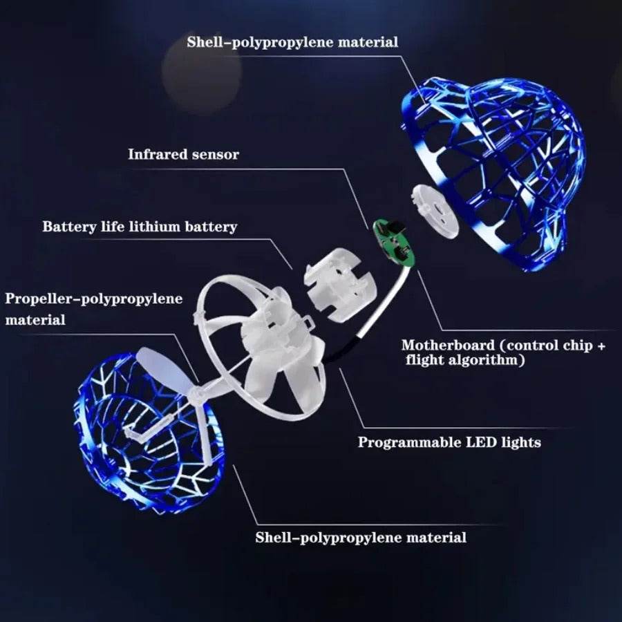 Rechargeable Flying Magic LED Spinner Ball