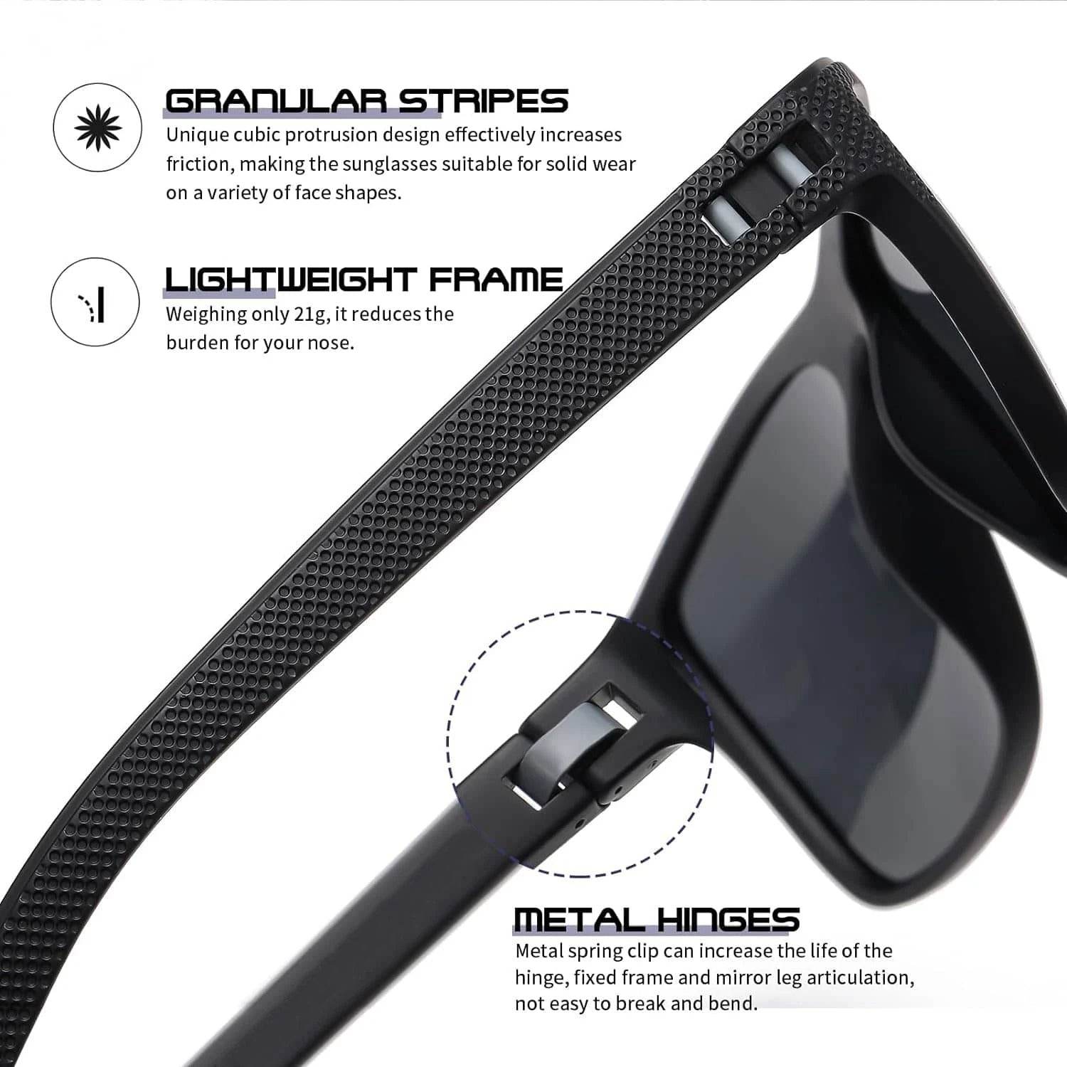 3-Pack Polarized Sunglasses – UV400 Anti-Glare