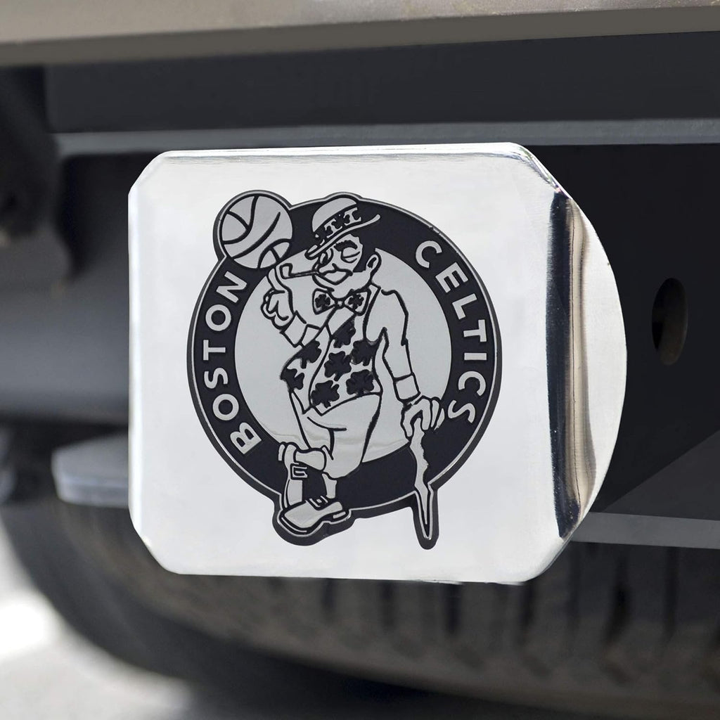 Boston Celtics Chrome Metal Hitch Cover with 3D Emblem