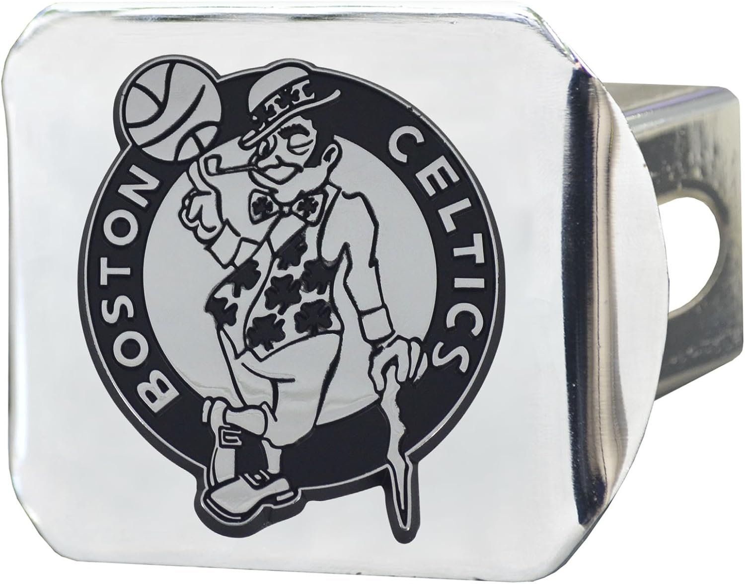 Boston Celtics Chrome Metal Hitch Cover with 3D Emblem