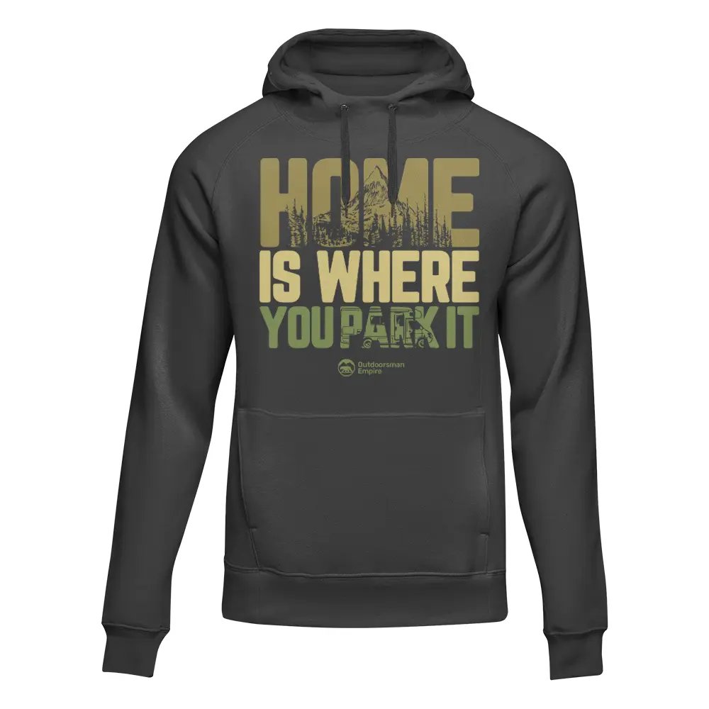 Home Is Where You Park Adult Fleece Hoodie