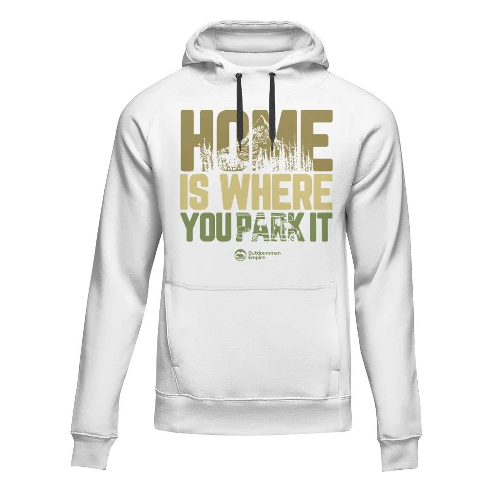 Home Is Where You Park Adult Fleece Hoodie