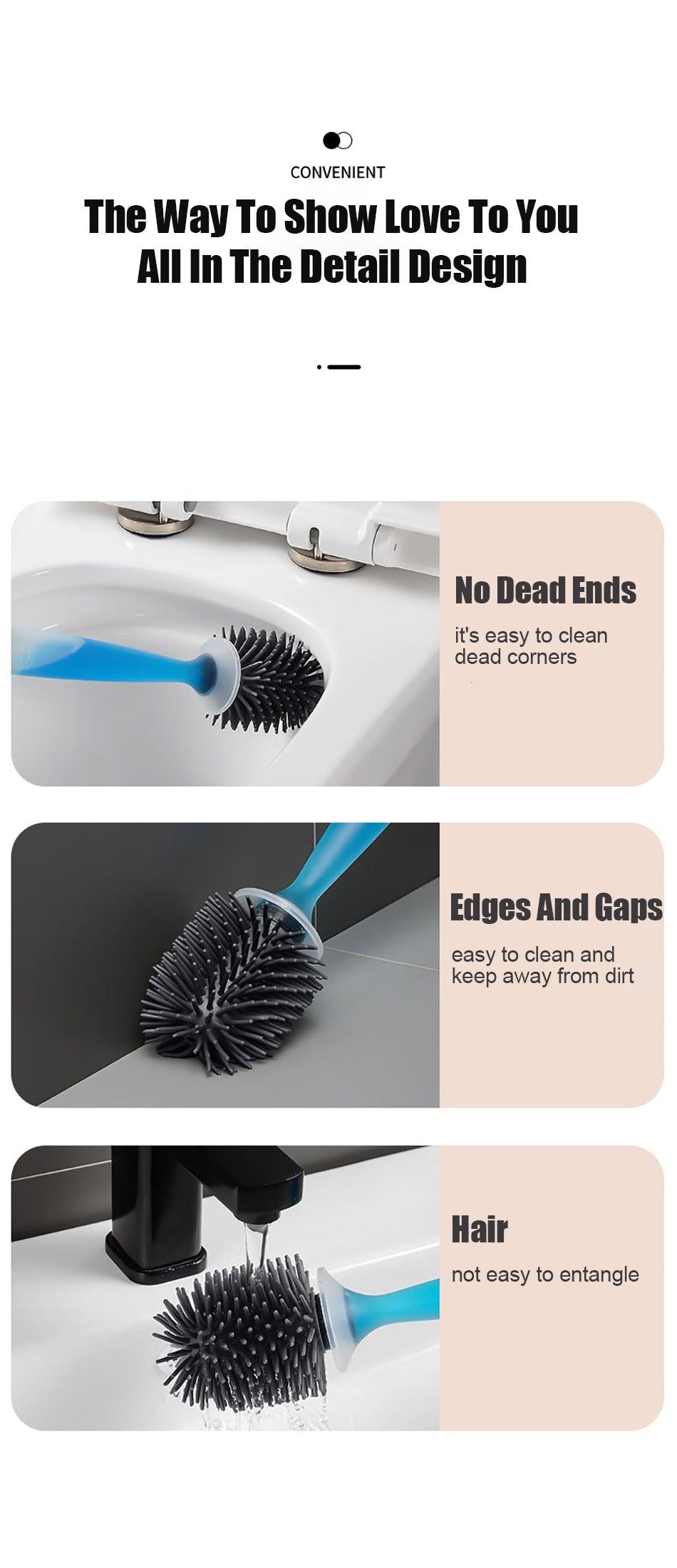 Wall-Mounted Toilet Brush