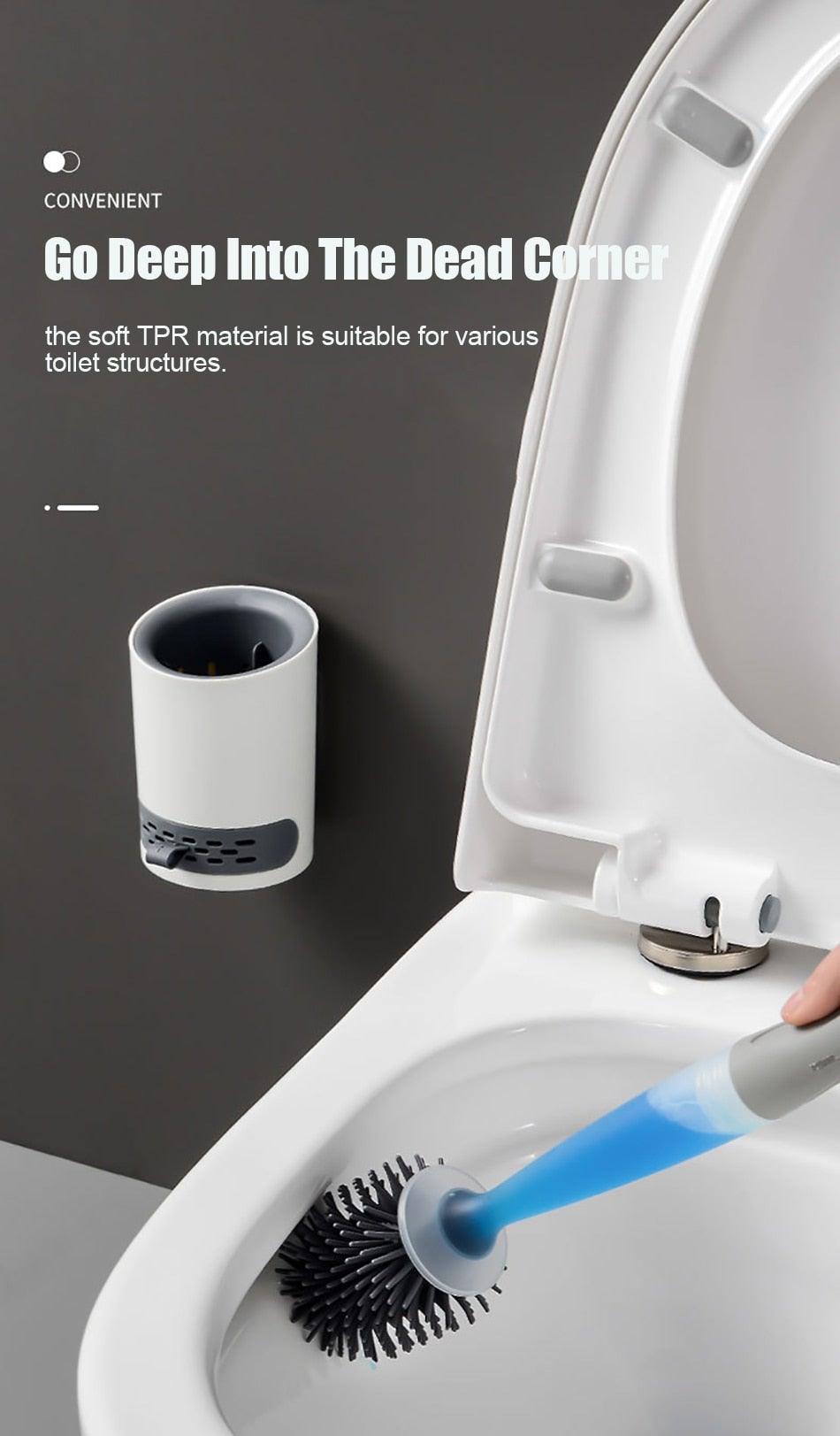 Wall-Mounted Toilet Brush