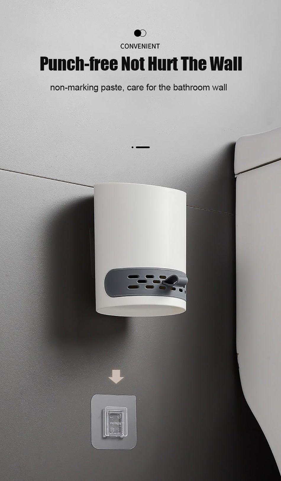 Wall-Mounted Toilet Brush