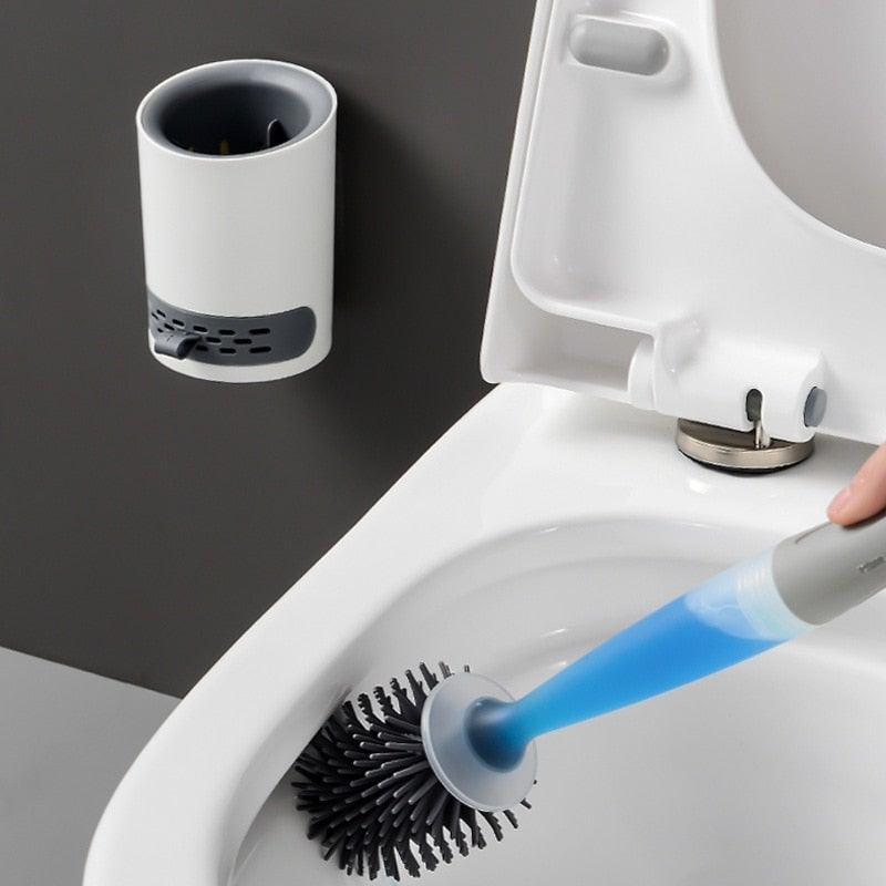 Wall-Mounted Toilet Brush