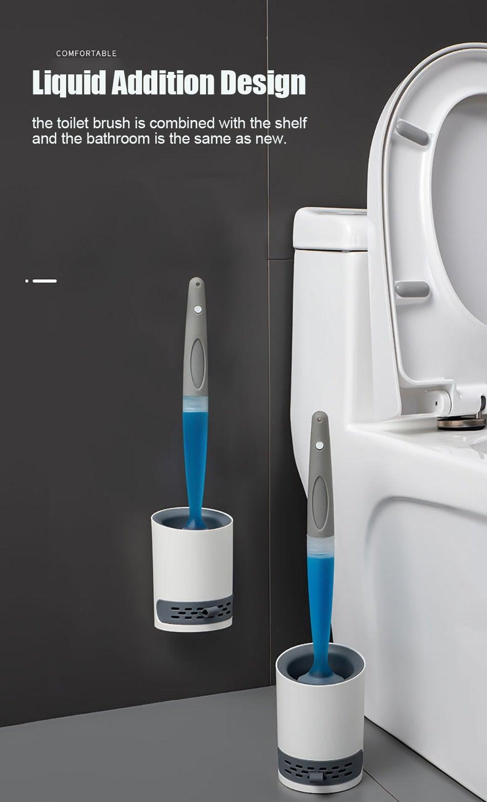 Wall-Mounted Toilet Brush