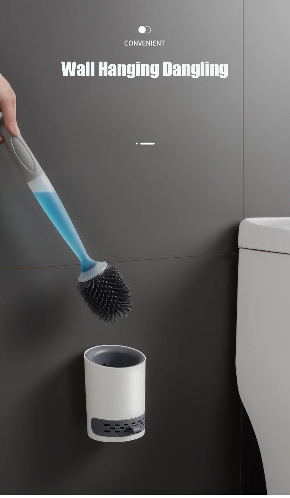 Wall-Mounted Toilet Brush