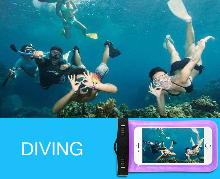 Waterproof Floating Phone Pouch Dry Bag | 3-Pack for Camping & Water Sports