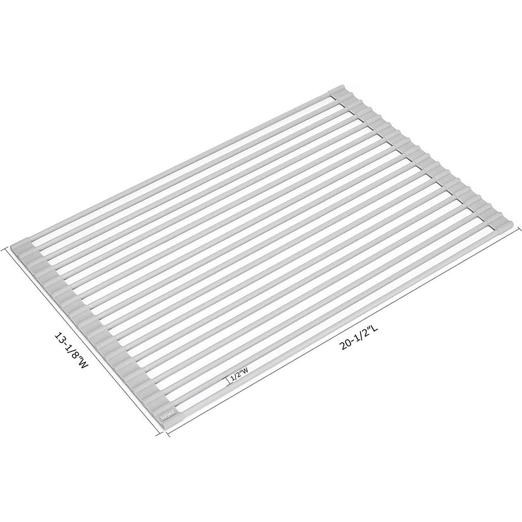 Over the Sink Multipurpose Roll-Up Dish Drying Rack