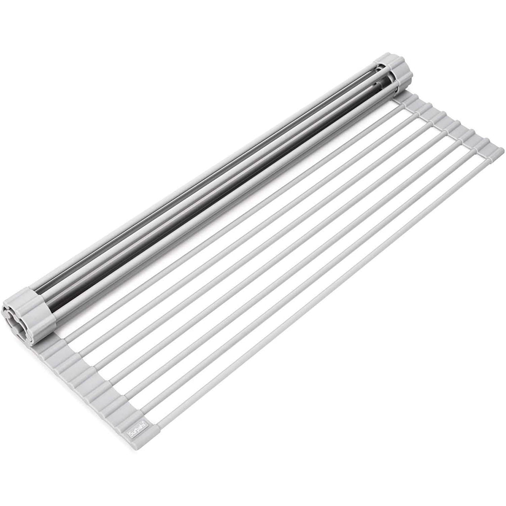 Over the Sink Multipurpose Roll-Up Dish Drying Rack