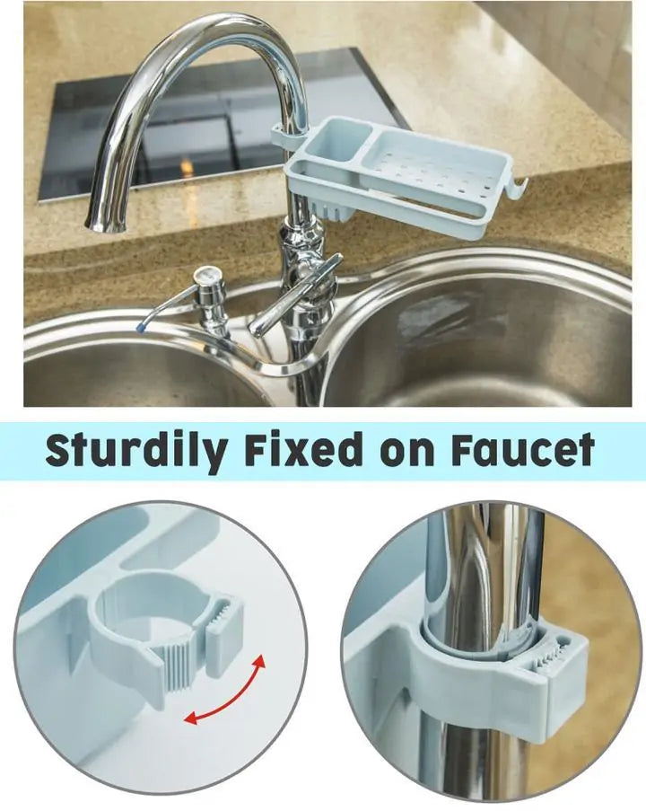 Anti-Bacterial Sink Organizer – Kitchen & Bathroom Sponge & Brush Holder