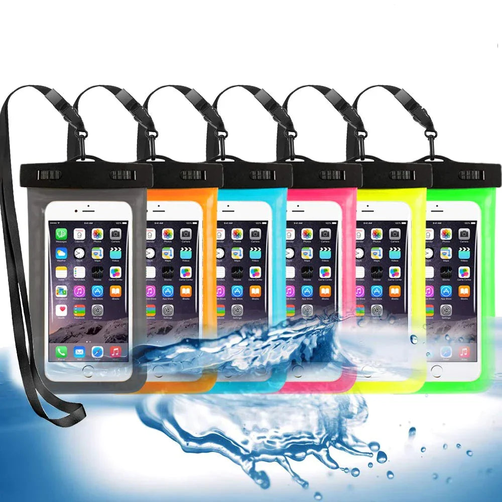 Waterproof Floating Phone Pouch Dry Bag | 3-Pack for Camping & Water Sports