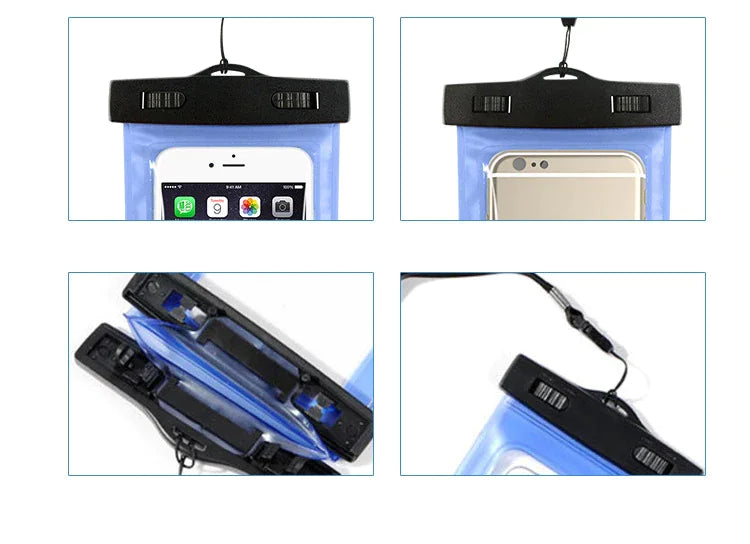 Waterproof Floating Phone Pouch Dry Bag | 3-Pack for Camping & Water Sports